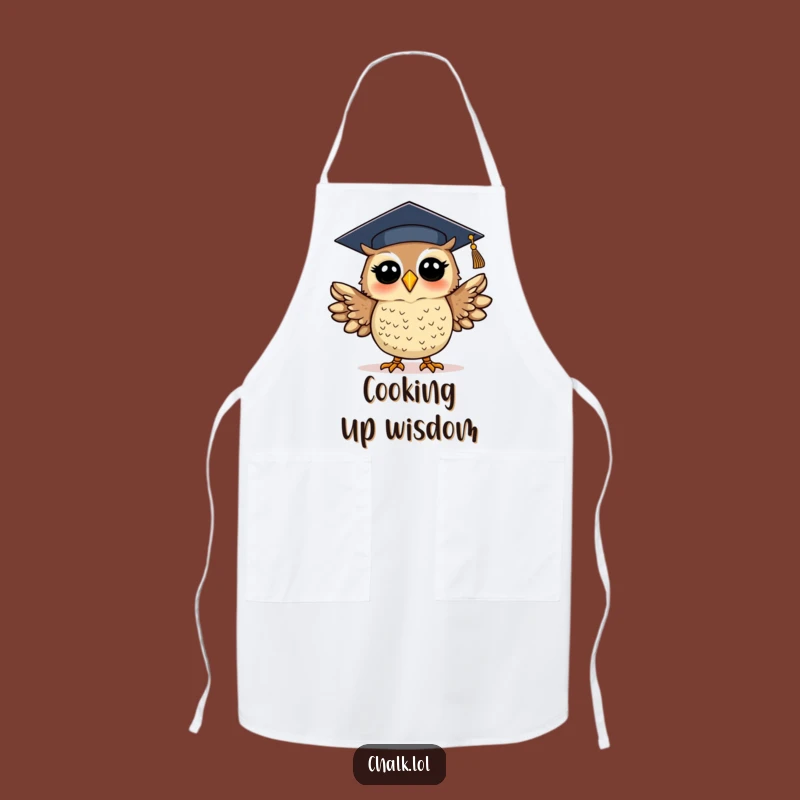 Funny Graduation Owl Apron: Cook Up Success in the Kitchen, Great Funny Gift