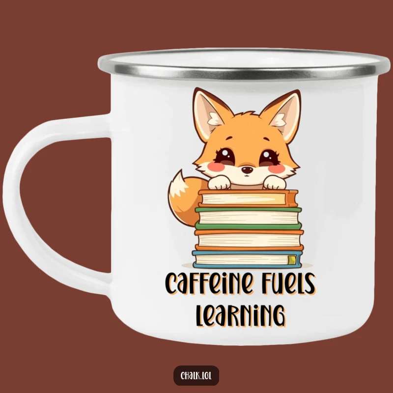 Funny Fox Camping Mug - Adventure Scholar Drinkware