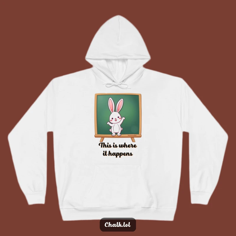 Funny Rabbit Teacher Hoodie: Cozy Instructor Sweatshirt, Perfect Funny Gift for Comfort