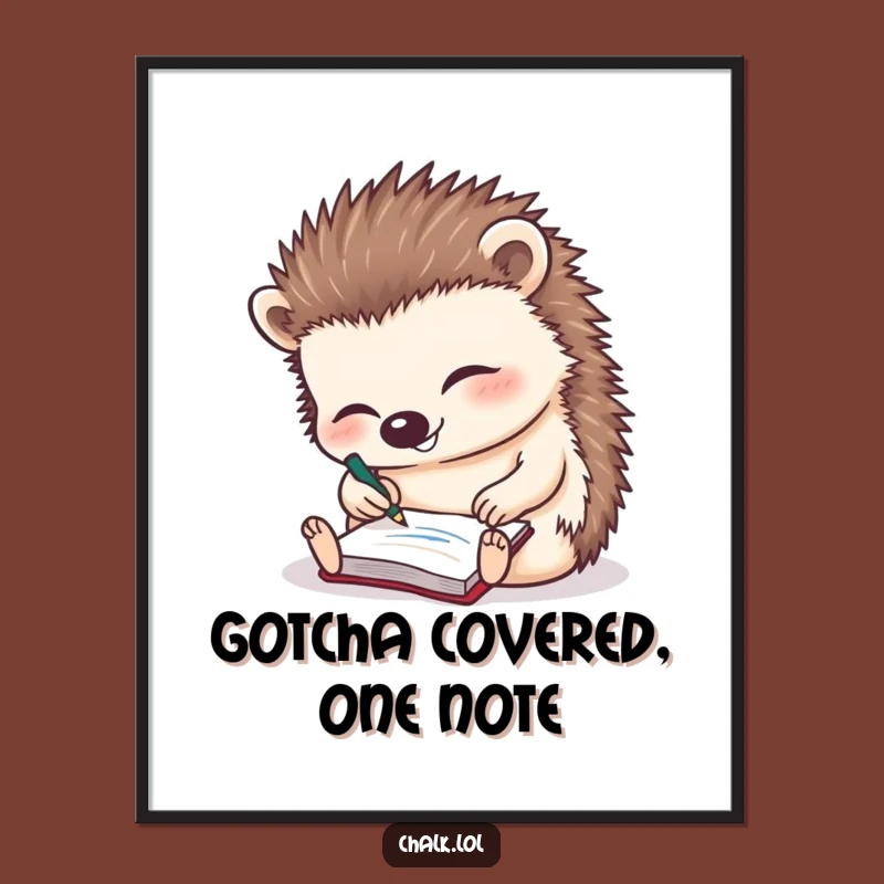 Free Printable Hedgehog Wall Art: Whimsical Scribble Decor Downloadable