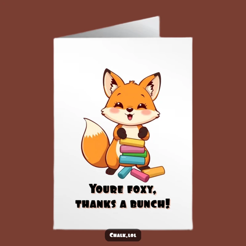 Free Printable Thank You Card: Fox Offers Colorful Thanks Downloadable Gift