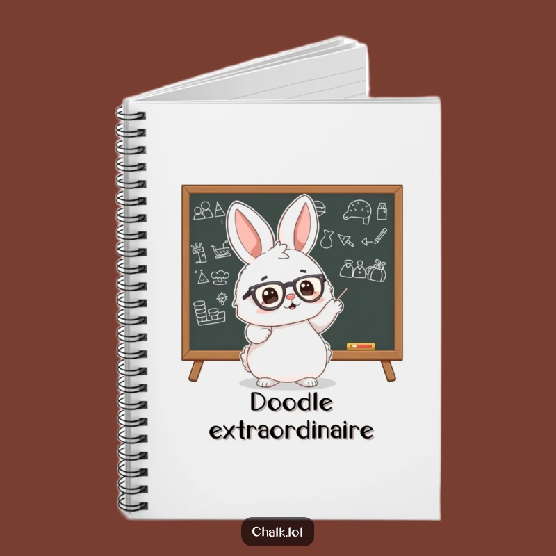Funny Bunny Scholar Notebook: Enthusiastic Learning Journal