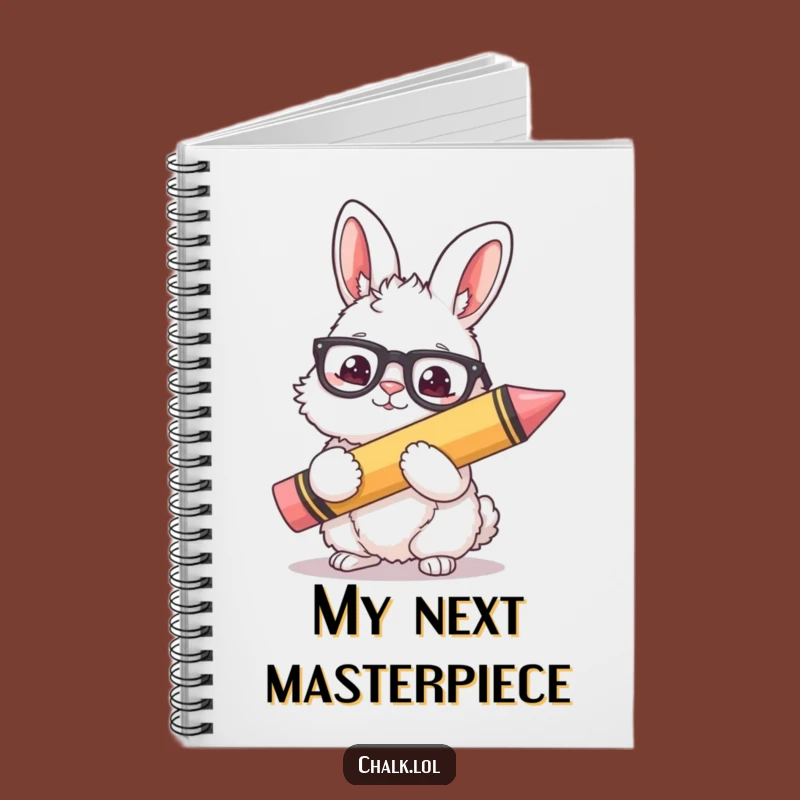Funny Bunny Artist Notebook - Creative Rabbit Journal by Fluffy Painter, Great Funny Gift