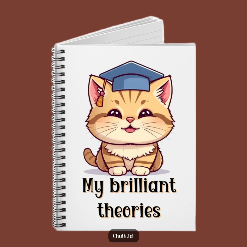 Funny Grad Cat Notebook - Smart Kitty Graduation Journal, Great Funny Graduation Gift