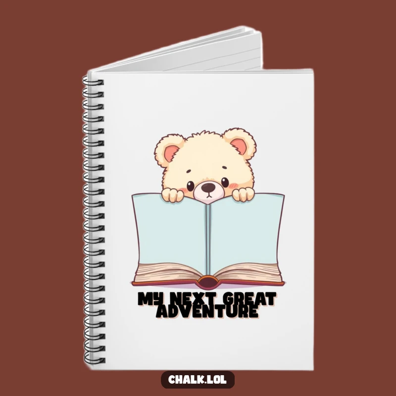 Funny Bear Cub Bookworm Notebook: Journal Pages, Perfect Funny Gift for Writers