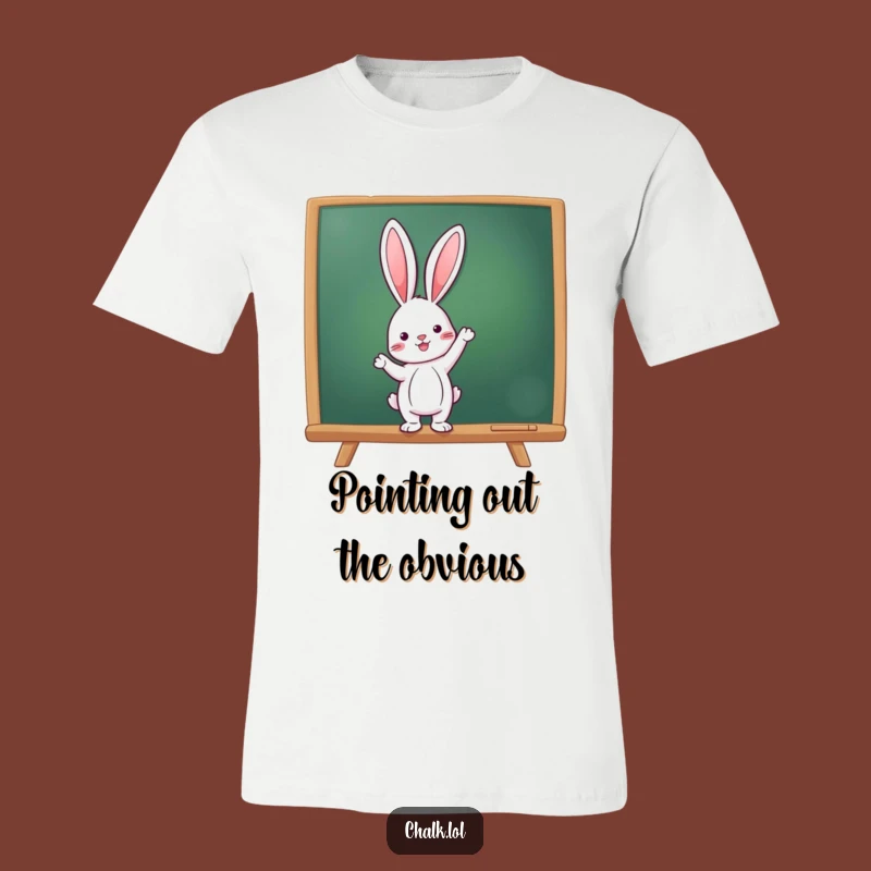 Funny Rabbit Teacher T-Shirt: Enthusiastic Student Tee, Perfect Funny Gift for Classmates
